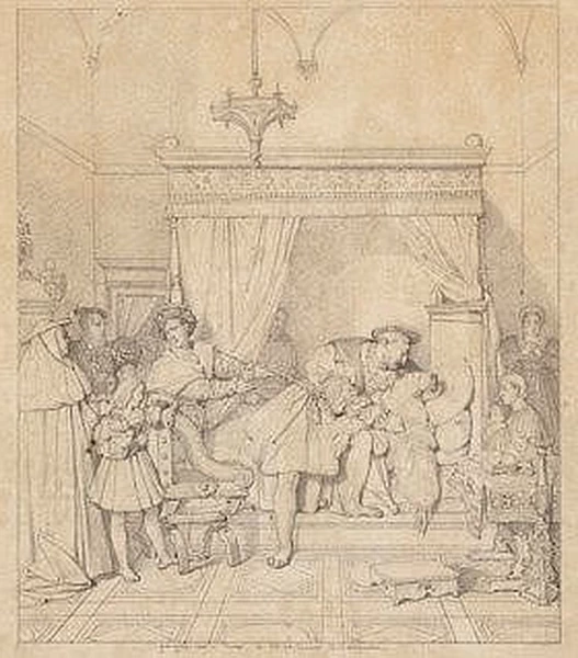 Studio per Enrico IV che gioca con i figli